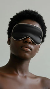 Silk Eye Mask Black